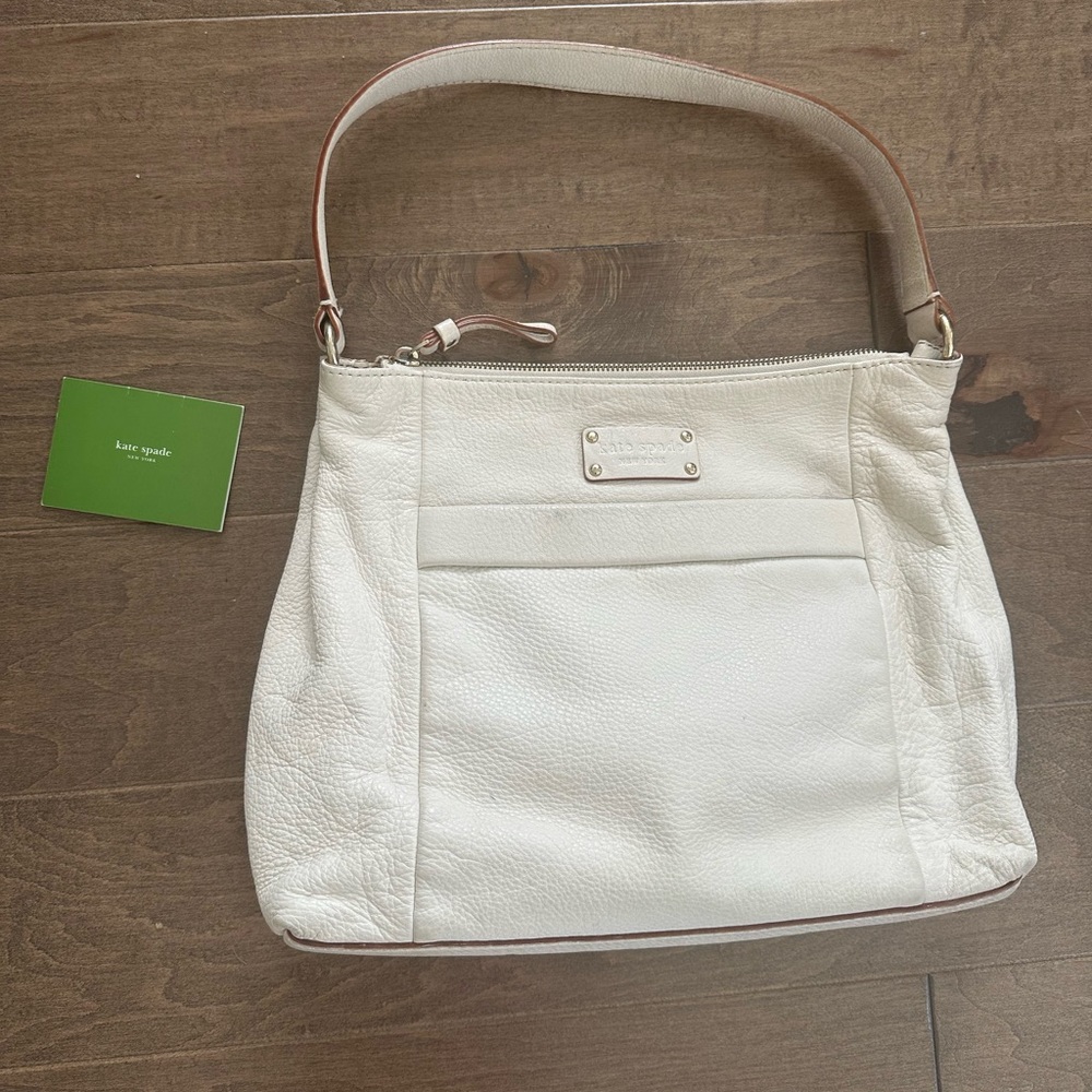 Kate Spade White Leather Shoulder Bag